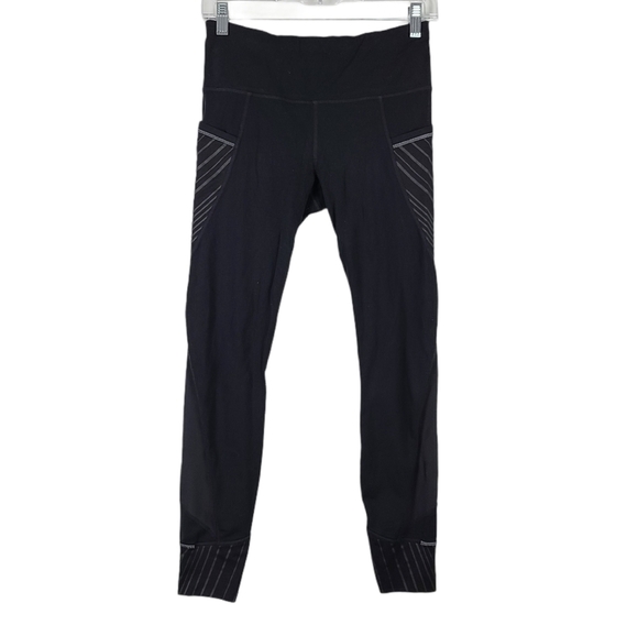 Athleta Shimmer Stripe Relay Tight 2.0 Black Small - Picture 2 of 6